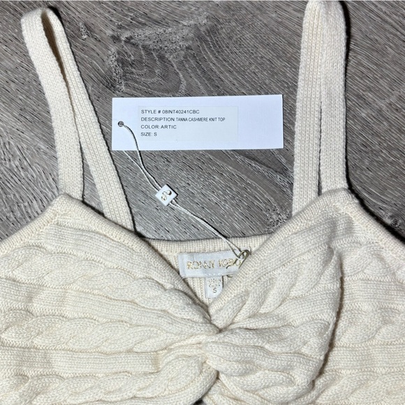 NEW‼️Ronny Kobo Collection Cream Textured Tank Top - Picture 5 of 5